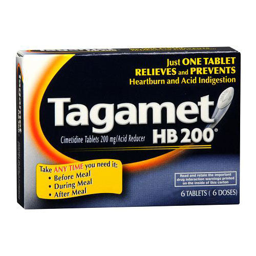 Tagament Hb 200 Mg Acid Reducer Tablets - 6 Ea